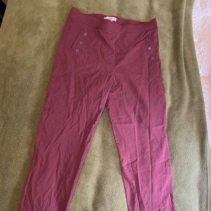 89th + Madison Maroon Dress Pants Size M